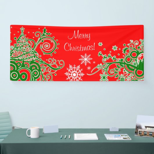 kerstbanner spandoek (Beurs)