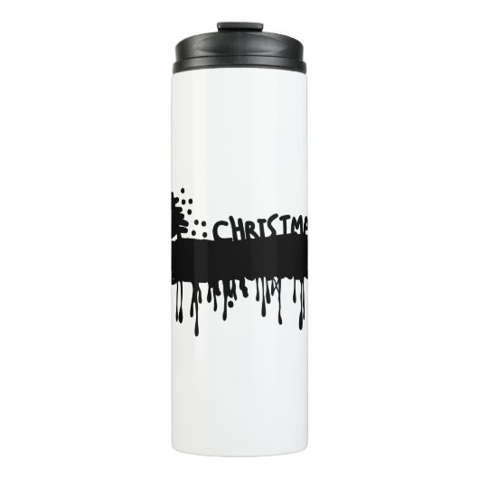 Kerstbanner Thermosbeker (Voorkant)