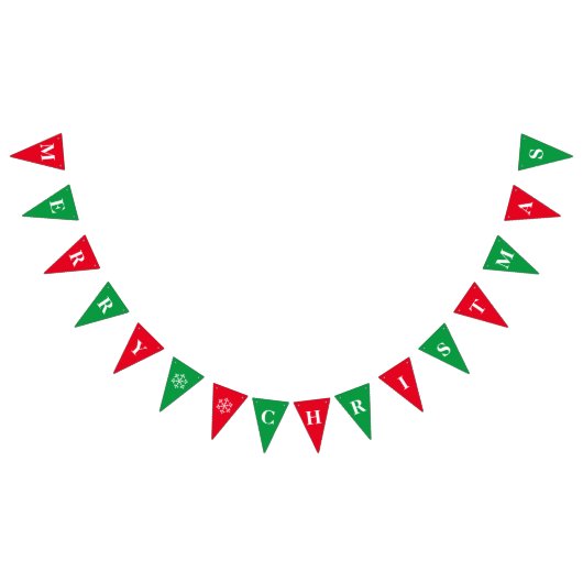 kerstbanner vlaggetjes (Alle)