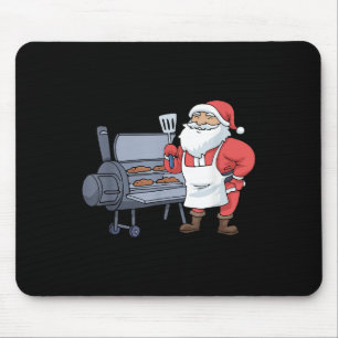 Kerstbarbecue Santa Claus Grill Smoker Steak Muismat