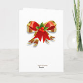 Kerstbarbeel Wenskaart Kaart (Achterkant)