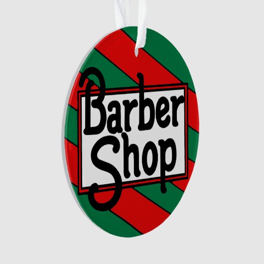 KerstBarbershop Ornament (voorkant)