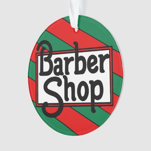 KerstBarbershop Ornament (voorkant)