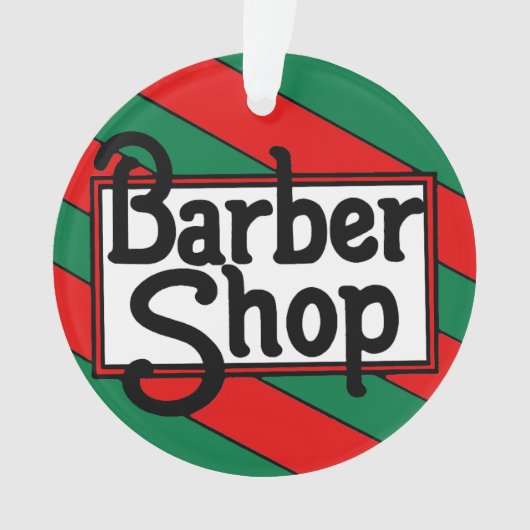 KerstBarbershop Ornament (voorkant)