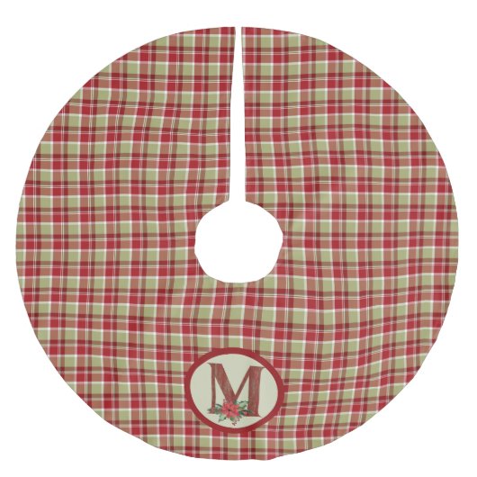 KerstBarn Wood Letter M Kerstboom Rok (Voorkant)