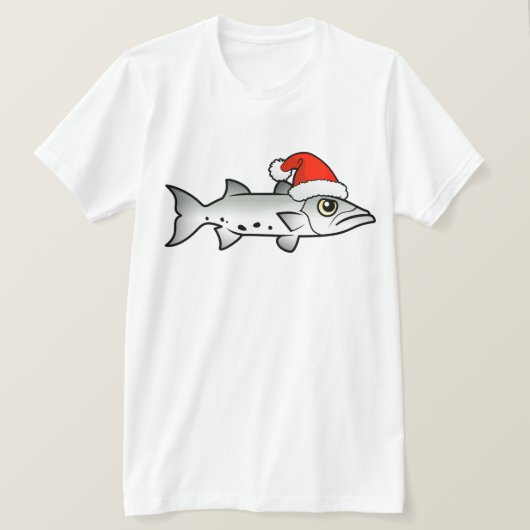 Kerstbarracuda Santa T-shirt (Design voorkant)