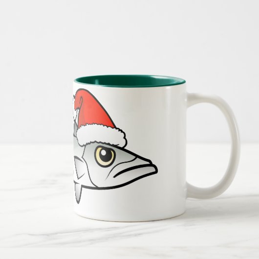 Kerstbarracuda Santa Tweekleurige Koffiemok (Rechts)