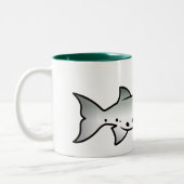 Kerstbarracuda Santa Tweekleurige Koffiemok (Links)