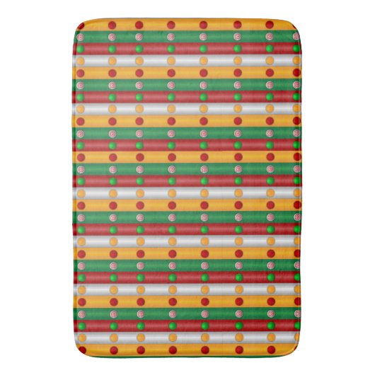 Kerstbars Badmat (Voorkant Verticaal)
