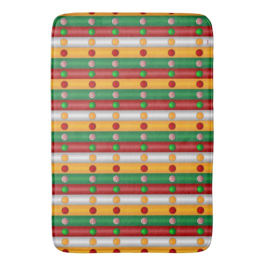 Kerstbars Badmat (Voorkant Verticaal)