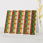 Kerstbars Kaart (Gele Bloem)