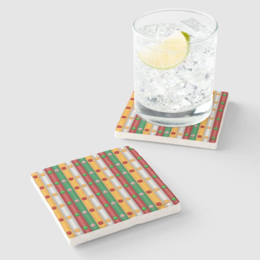 Kerstbars Stenen Onderzetter (Zijkant)