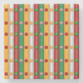 Kerstbars Stenen Onderzetter (Voorkant)