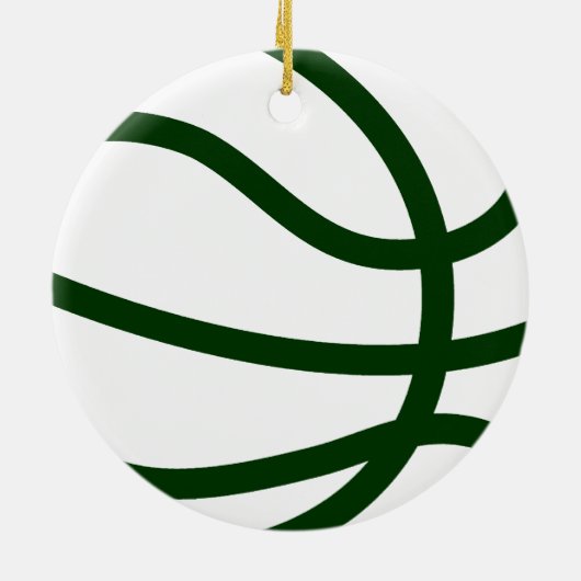 kerstbasketbal keramisch ornament (Achterkant)