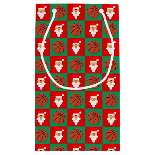 Kerstbasketballen en de Naam van de Aangepaste Spe Klein Cadeauzakje (Achterkant)