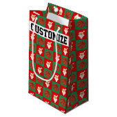 Kerstbasketballen en de Naam van de Aangepaste Spe Klein Cadeauzakje (Voorkant Gekanteld)