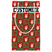 Kerstbasketballen en de Naam van de Aangepaste Spe Klein Cadeauzakje (Voorkant)