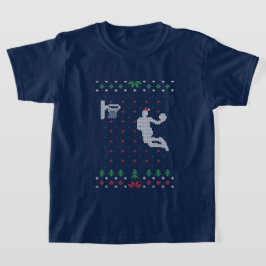 kerstbasketbalsport t-shirt