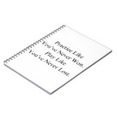 Kerstbasketbalteam met Motivatie quote Notitieboek (Linkerzijde)