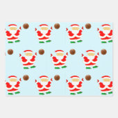 Kerstbasketbalvakantie Inpakpapier Vel (Voorkant 2)
