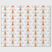 kerstbasset Hond Cadeaupapier (Vlak)