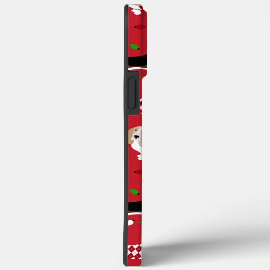kerstbasset Hond Case-Mate iPhone Case (Achterkant / Rechts)