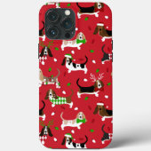 kerstbasset Hond Case-Mate iPhone Case (Achterkant)