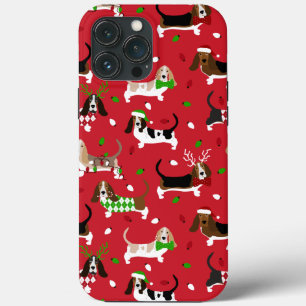 kerstbasset Hond Case-Mate iPhone Case