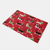 kerstbasset Hond Deurmat (Schuin)