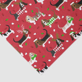 kerstbasset Hond Tissuepapier (Detail)