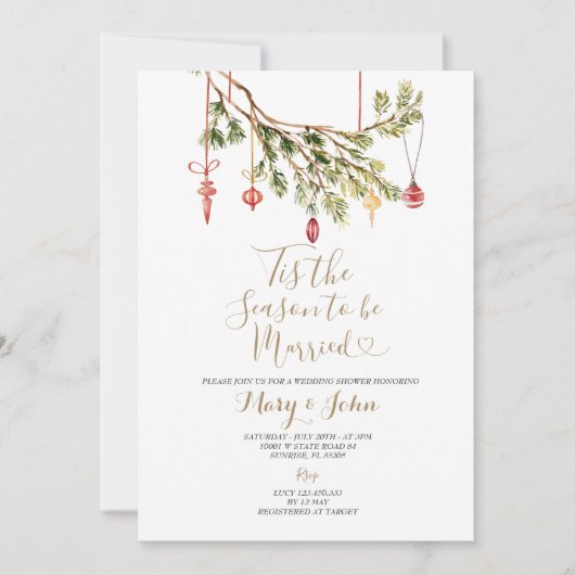 Kerstbassin - Uitnodiging (Voorkant)