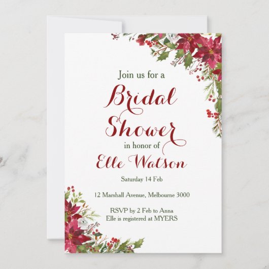 Kerstbassin - Uitnodiging (Voorkant)