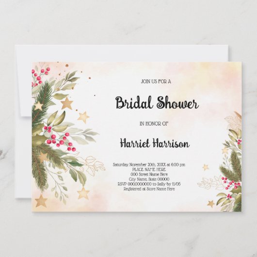 Kerstbassin - Uitnodiging (Voorkant)