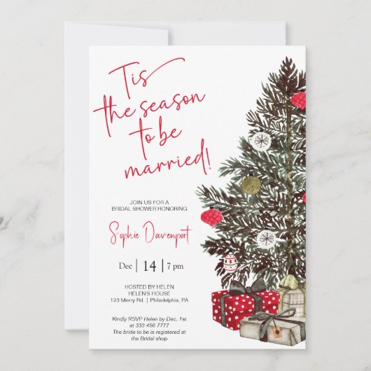 Kerstbassin - Uitnodiging (Voorkant)