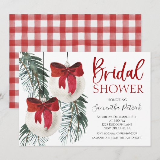 Kerstbassin - Uitnodiging (Voorkant / Achterkant)