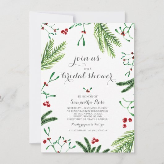 Kerstbassin - Uitnodiging (Voorkant)