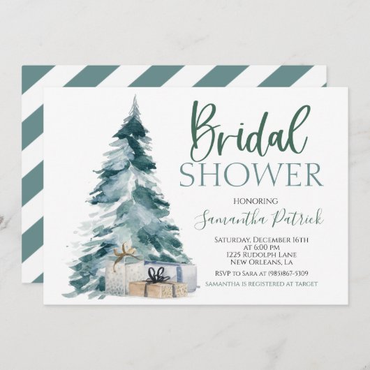 Kerstbassin - Uitnodiging (Voorkant / Achterkant)