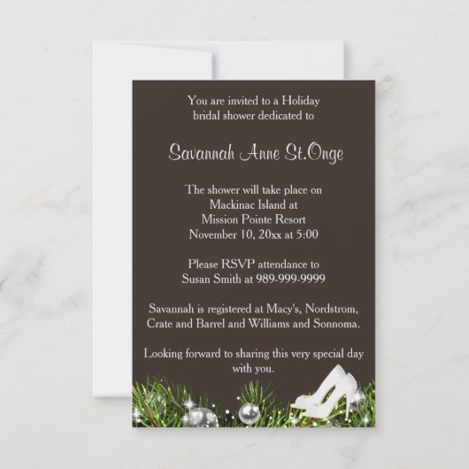 Kerstbassin - Uitnodiging (Achterkant)