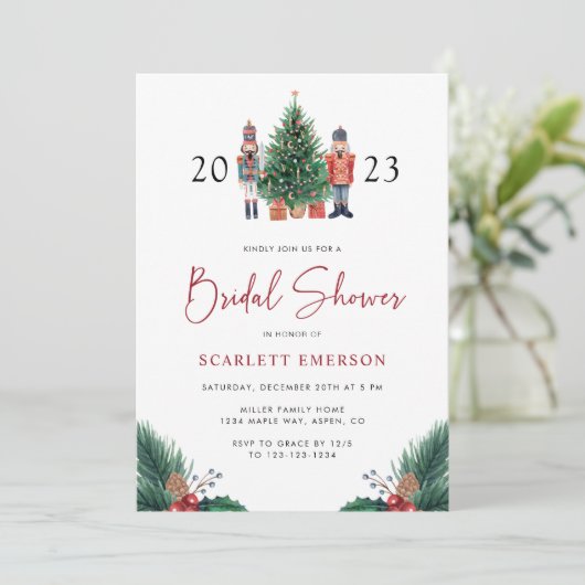 Kerstbassin - Uitnodiging (Staand voorkant)