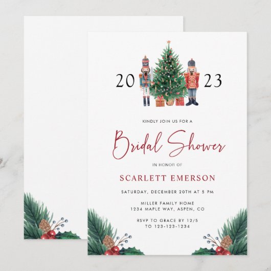 Kerstbassin - Uitnodiging (Voorkant / Achterkant)