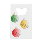 KerstBaubals Creditkaart Flessenopener (Voorkant)