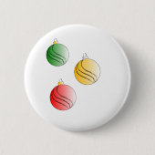 KerstBaubals Ronde Button 5,7 Cm (Voorkant)