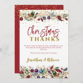 KerstBauble Bedankkaart (Voorkant / Achterkant)