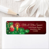 KerstBauble Candle Pine Etiket (Insitu)