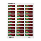 KerstBauble Candle Pine Etiket (Full Sheet)