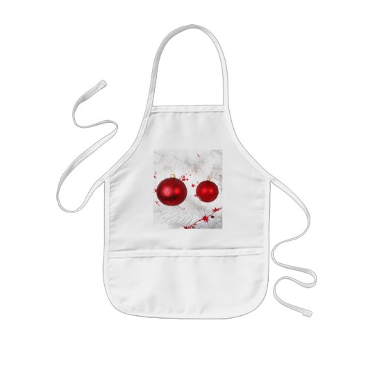 KerstBaubles Apron Kinder Schort (Voorkant)