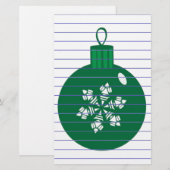 KerstBaubles Briefpapier (Voorkant / Achterkant)