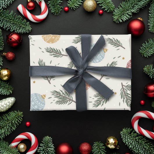 KerstBaubles Cadeaupapier