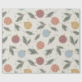 KerstBaubles Cadeaupapier (Vlak)