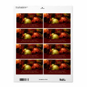 KerstBaubles Etiket (Full Sheet)